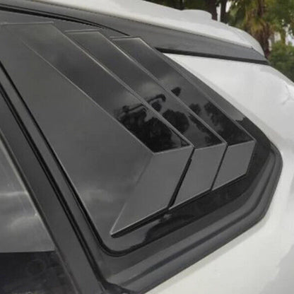2 x Glossy Black Louver Shutter Cover Trim for Toyota Corolla Cross (2022–2022)