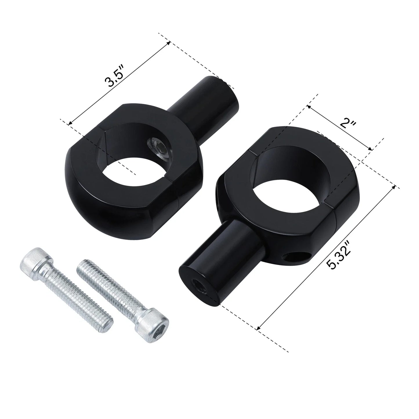 3.5in Rise Handlebar Riser for Harley Dyna Softail Sportster