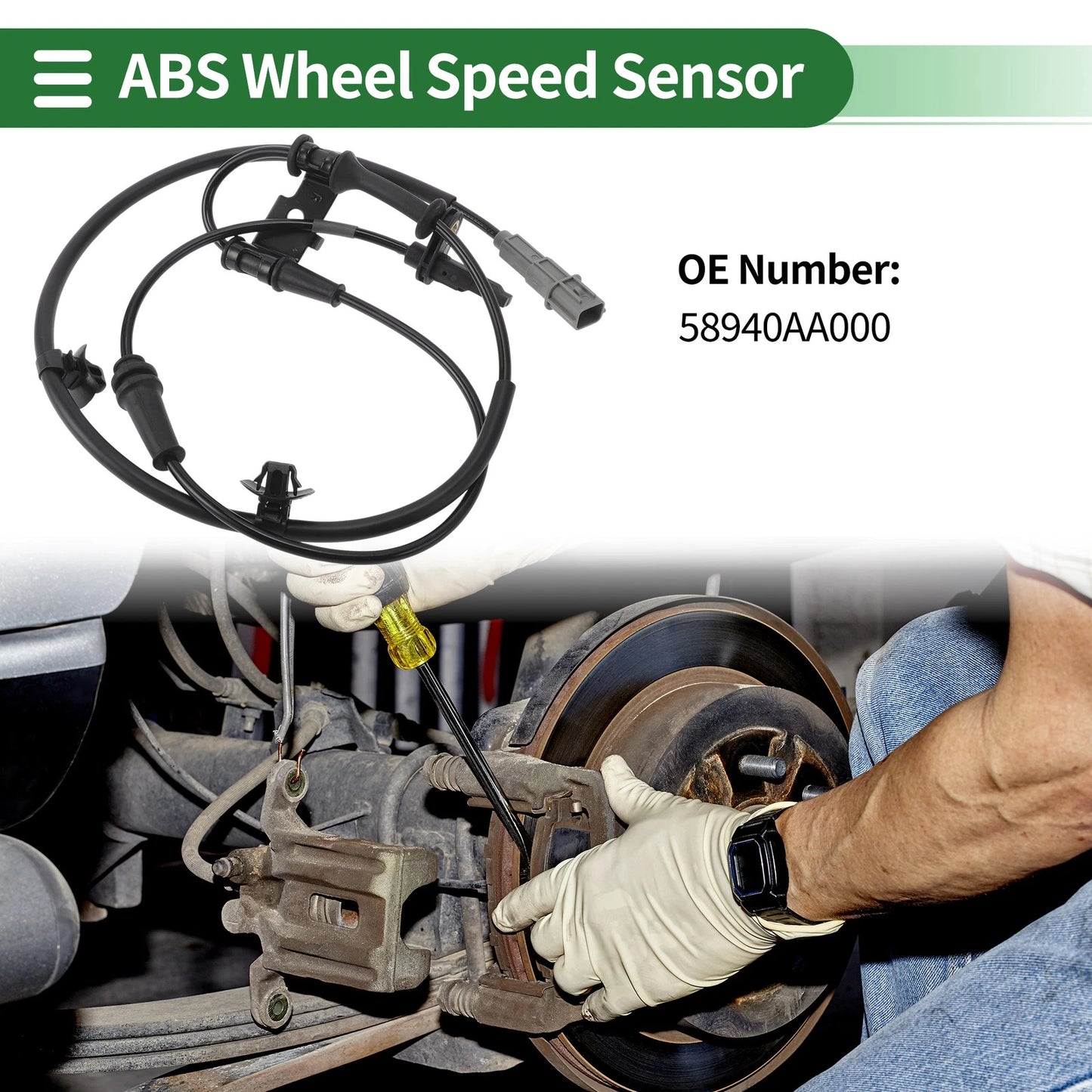 ABS Wheel Speed Sensor No. 58940AA000 for Hyundai Elantra (2021–2023)