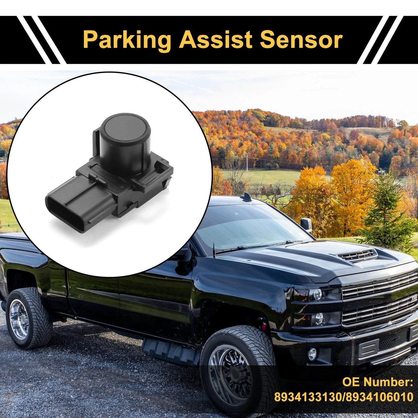 Set of 4 Bumper Reverse Backup Parking Sensors for Toyota Tundra (2007–2013) No. 8934133130
