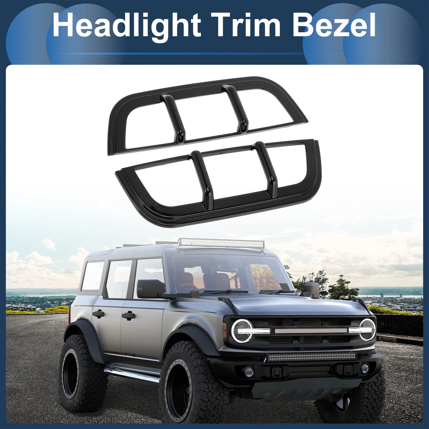 1 Pair Front Left Headlights