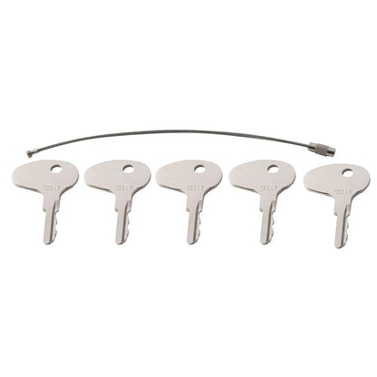 Set of 5 Ignition Keys for Mitsubishi BD2 Dozers (#12343, 912-0514920, 123243)