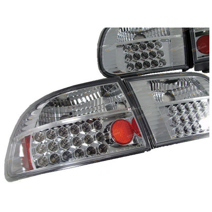 Set of 2 Clear LED Tail Lights for Honda Civic EG/EH 5D (1991–1995)