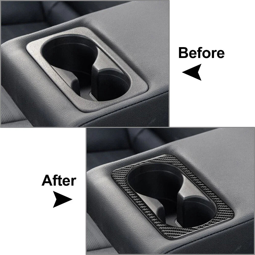 Rear Water Cup Holder Cover Trim for Kia Forte Cerato K3 (2019-2023) Black