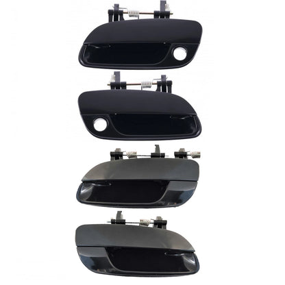 Set of 4 Outer Door Handles for Hyundai Elantra (2001–2006) Black