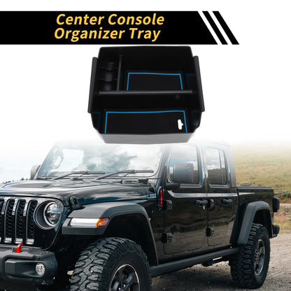 Center Console Organizer Tray for Jeep Wrangler JK JKU (2011–2018) Blue