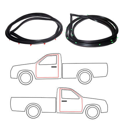 Set of 2 Front Door Weatherstrips for Toyota Hilux Surf 4Runner (1989–1995)