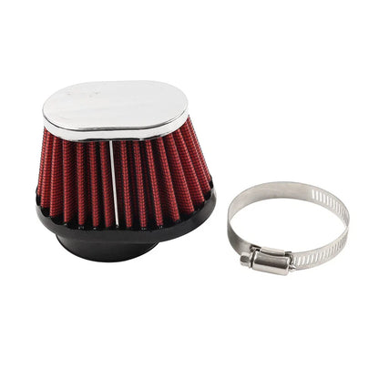 2.17'' 55MM Motorcycle Oval Air Intake Filter for Various Models