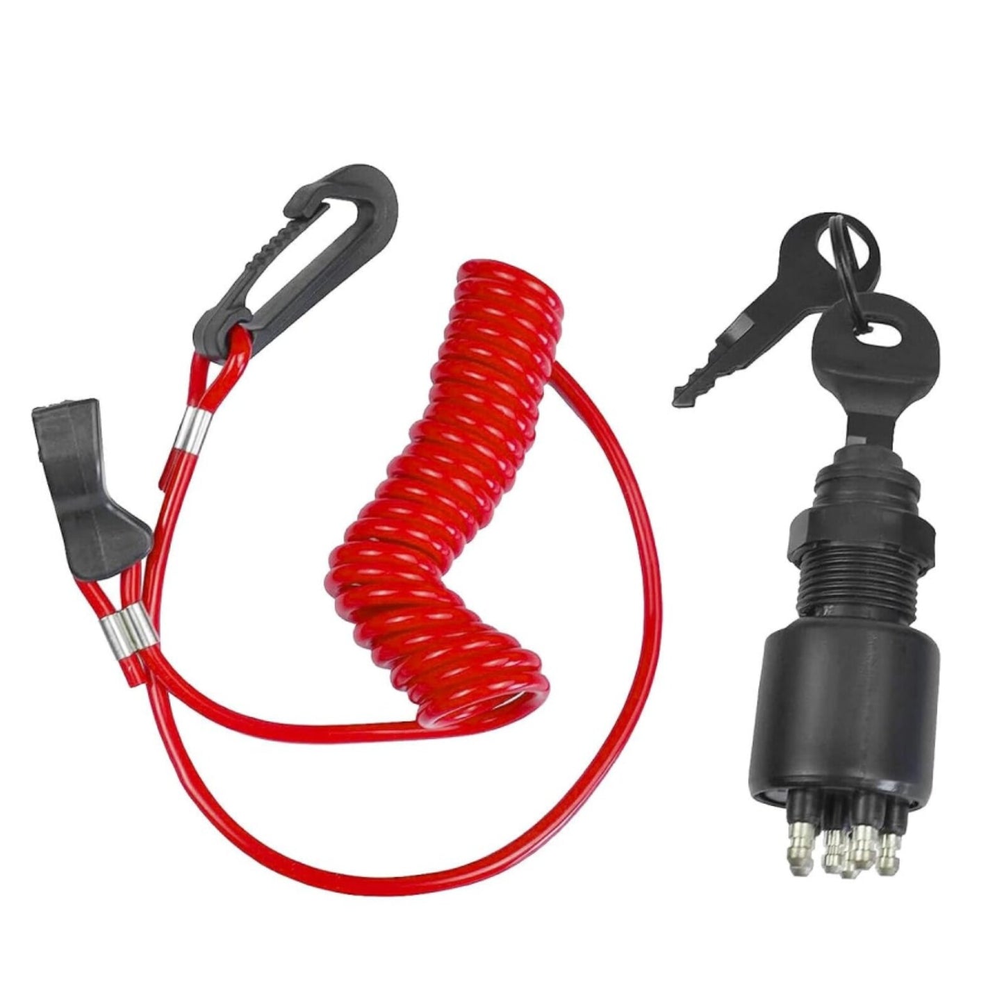 Ignition Switch with 2 Keys & Safety Lanyard for Evinrude Johnson OMC BRP E-TEC