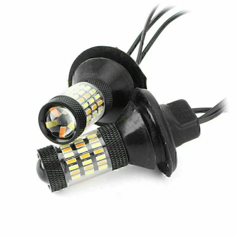 3156 Dual Color Switchback Turn Signal Light Bulbs for Car