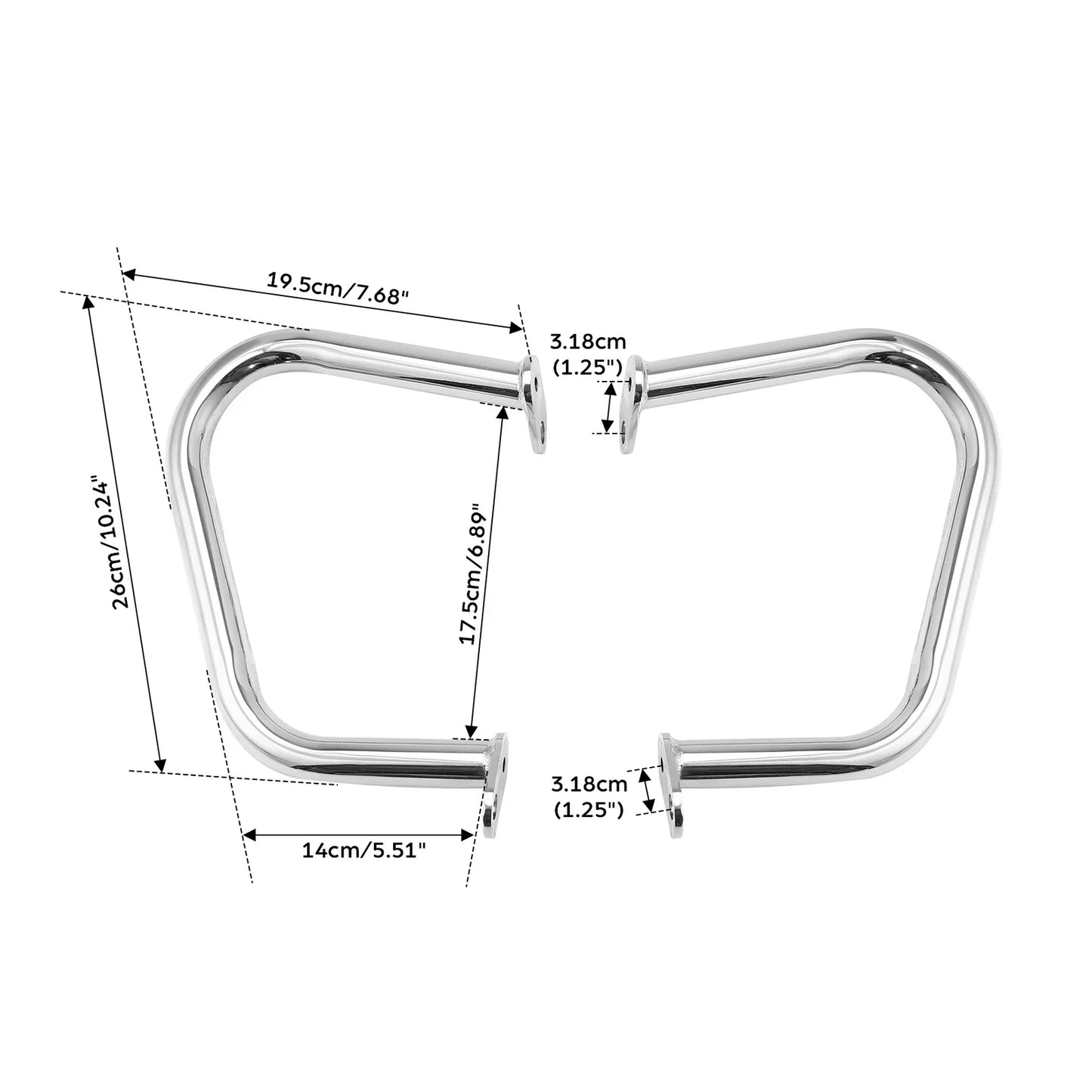 Chrome Engine Guard Crash Bar for Triumph Bonneville Bobber (2017-2020)