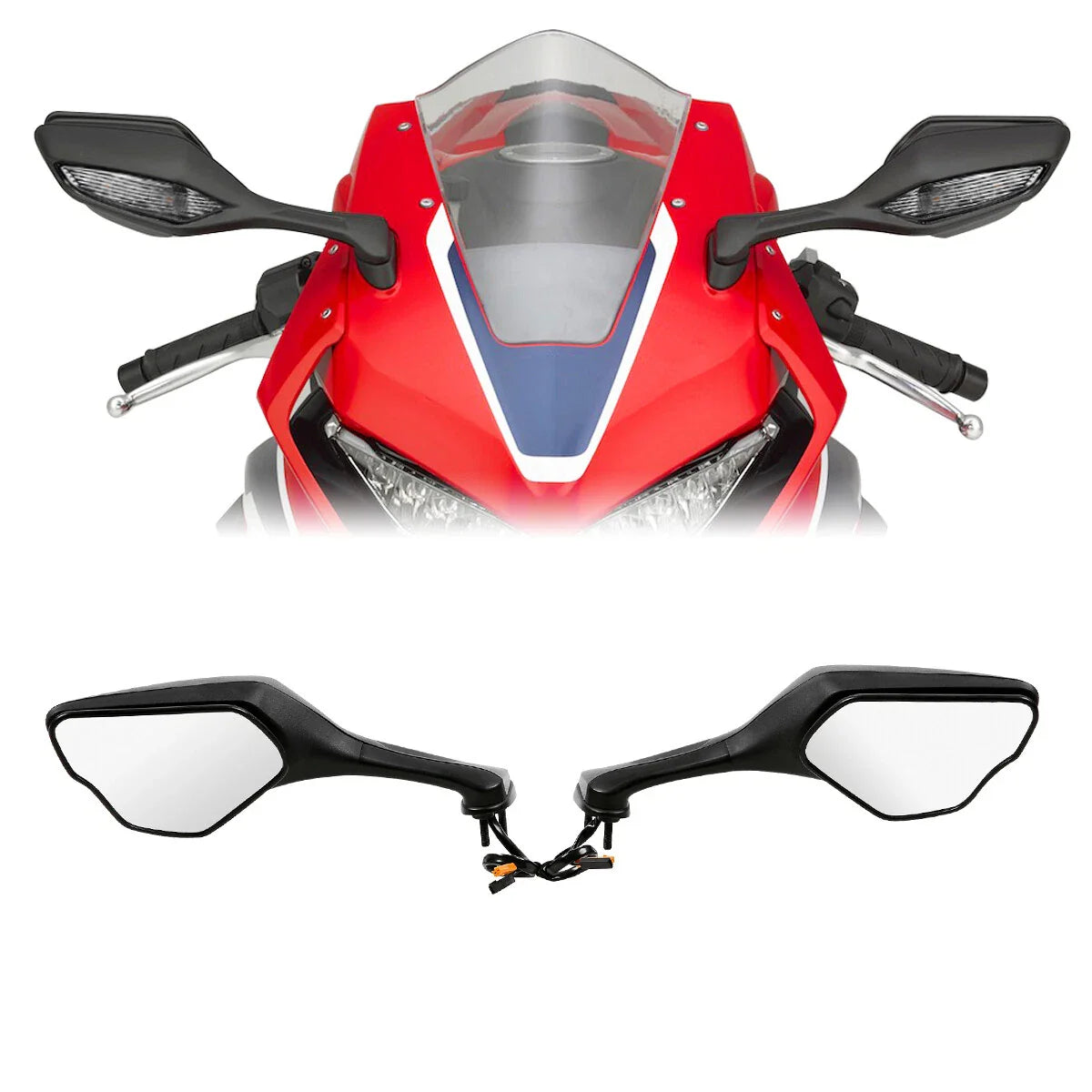 LED Rear-View Mirror Turn Signals for Honda CBR1000RR (2017-2025)