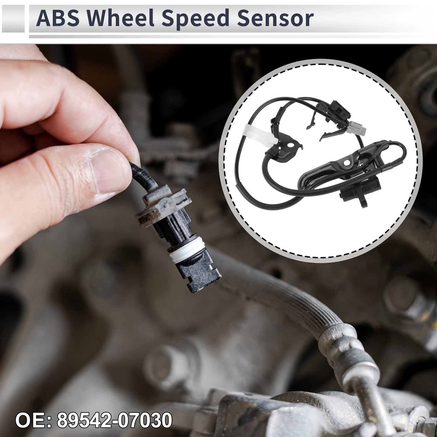 ABS Wheel Speed Sensor No. 89542-07030 for Toyota Camry (2007–2011) Front Right