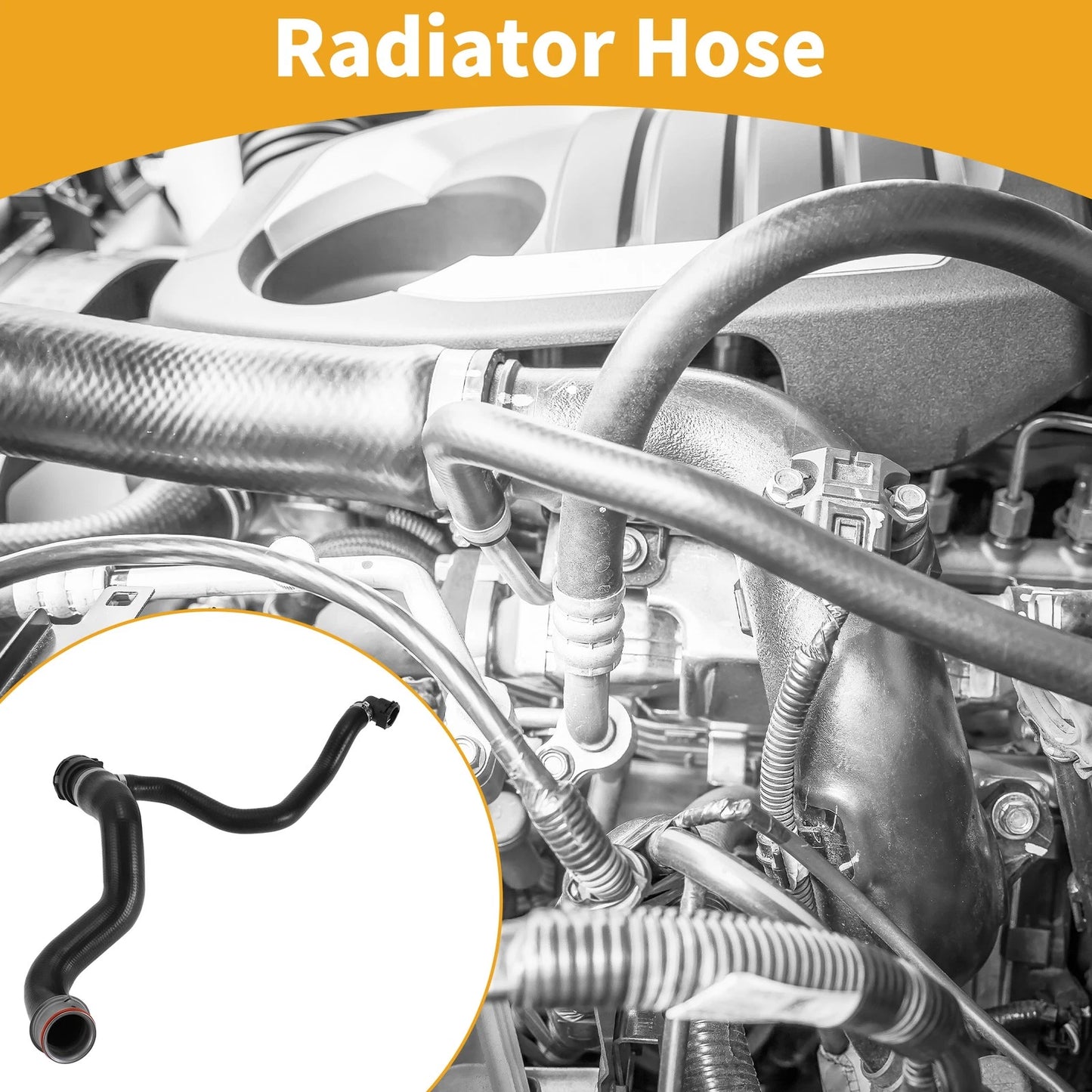Radiator Hose for Mercedes-Benz C-Class C204 (2013–2024) No.A2045019482 Rubber