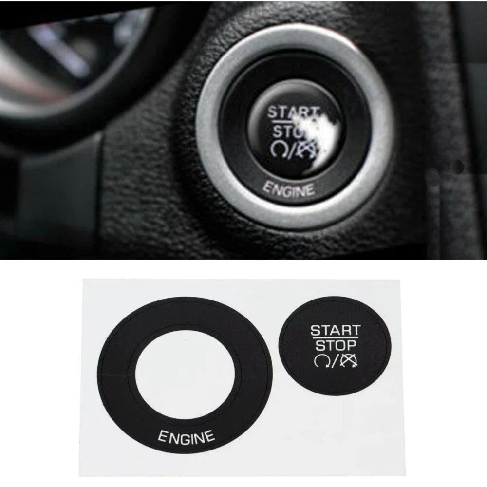 Ignition Push Button Start Stop Decal for Dodge Charger (2011-2014)