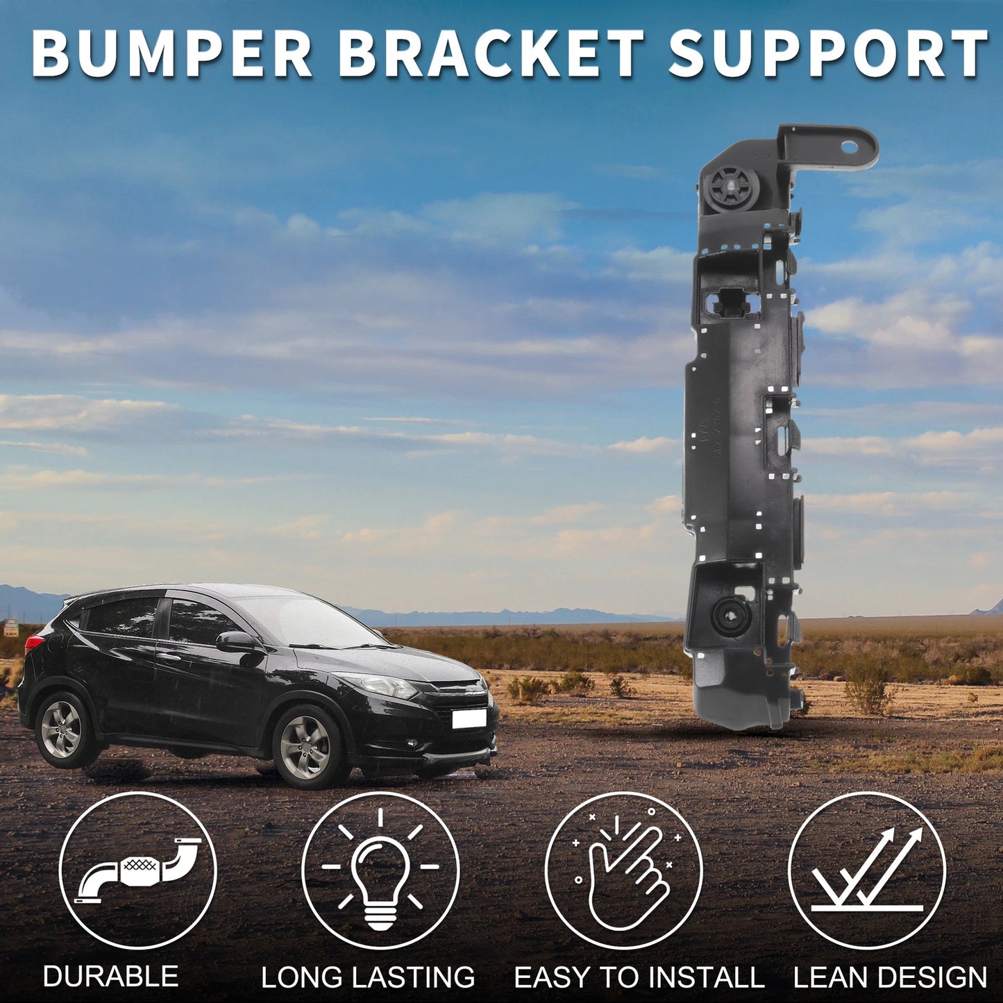 1pc Right Front Bumper Retainer Bracket No. 71193T7A000 for Honda HR-V (2016–2018)