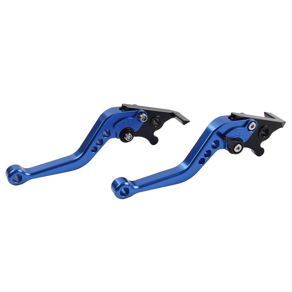 CNC Adjustable Short Brake Clutch Levers for Yamaha R1 R1M R1S (2015–2021) Blue