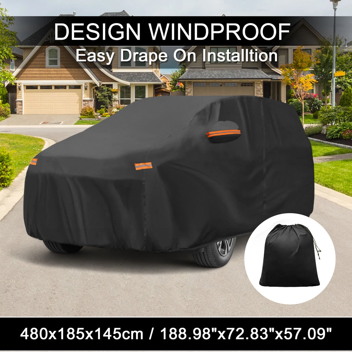 Waterproof Aluminum Film Car Cover for Toyota BZ4X (2022–2023)