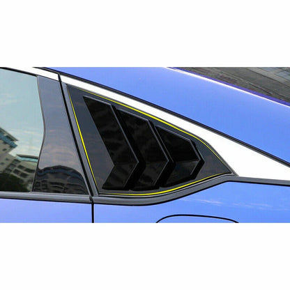 Quarter Window Louver Cover Glossy Black for Honda Accord (2018–2021)