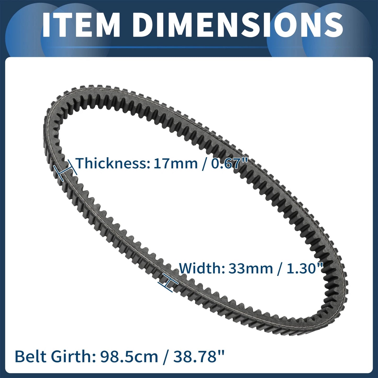 Drive Belt V-Belt No. 422280360/422280366 for Can-Am Outlander 1000 (2013–2015)