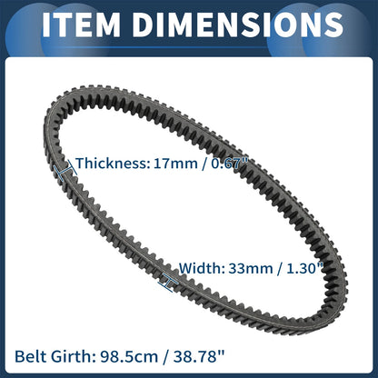 Drive Belt V-Belt No. 422280360/422280366 for Can-Am Outlander 1000 (2013–2015)