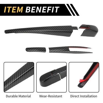 Set of 2 Rear Window Wiper Arm Blades Cover for Jeep Wrangler