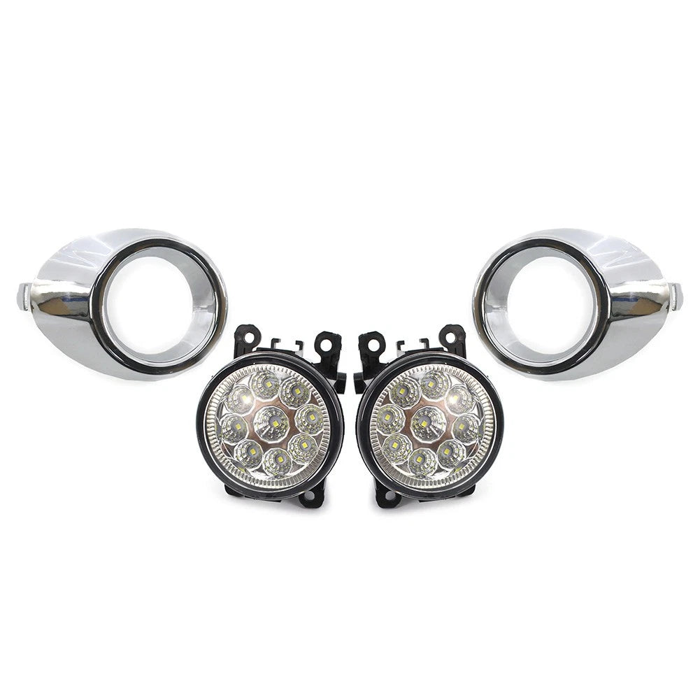 Fog Light Set for Ford Fiesta (2011–2019) - Includes Frame Cover