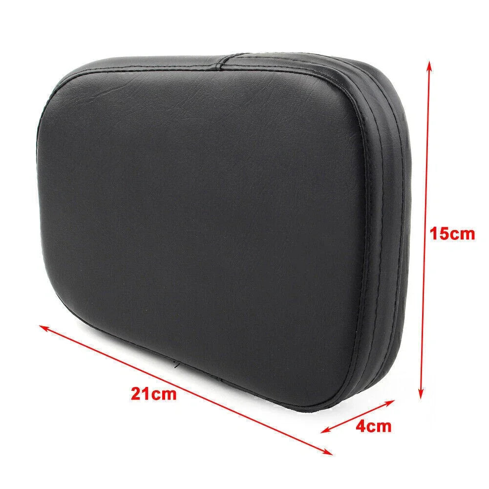 Sissy Bar Backrest Cushion Pad for Harley Chopper Black