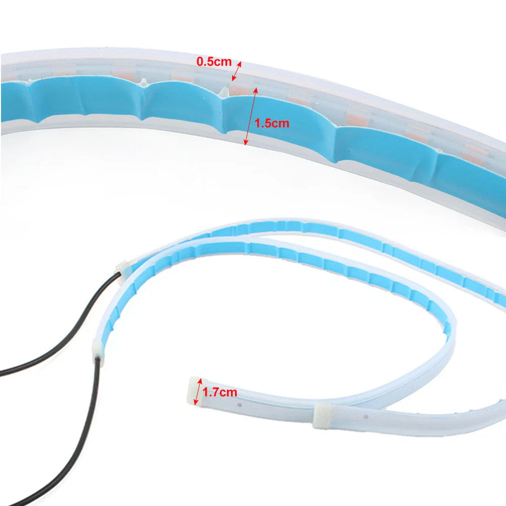 30cm Sequential DRL LED Strip Signal Lights for Car