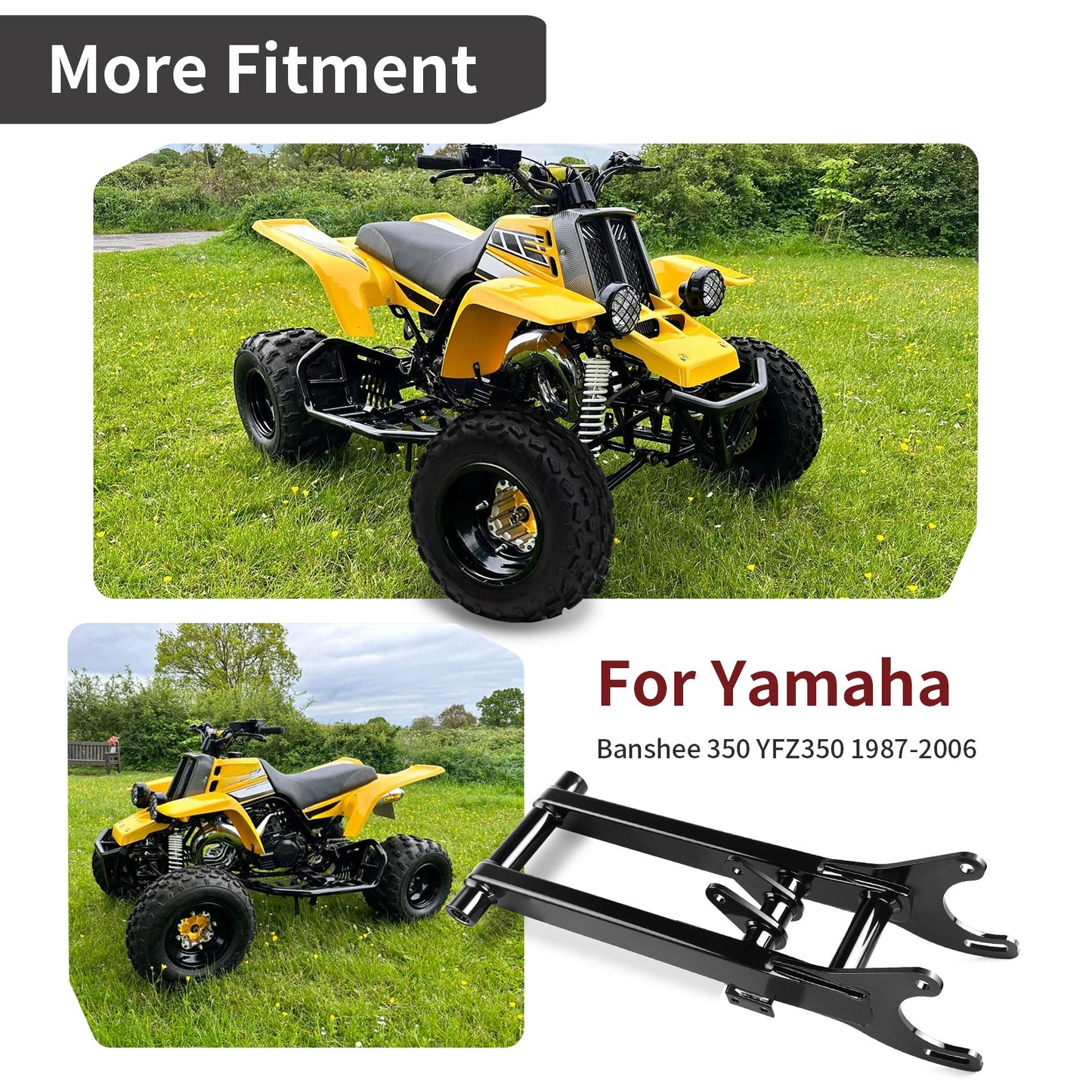 2" Extended Swingarm for Yamaha Banshee YFZ 350 (1987–2006) Heavy Duty