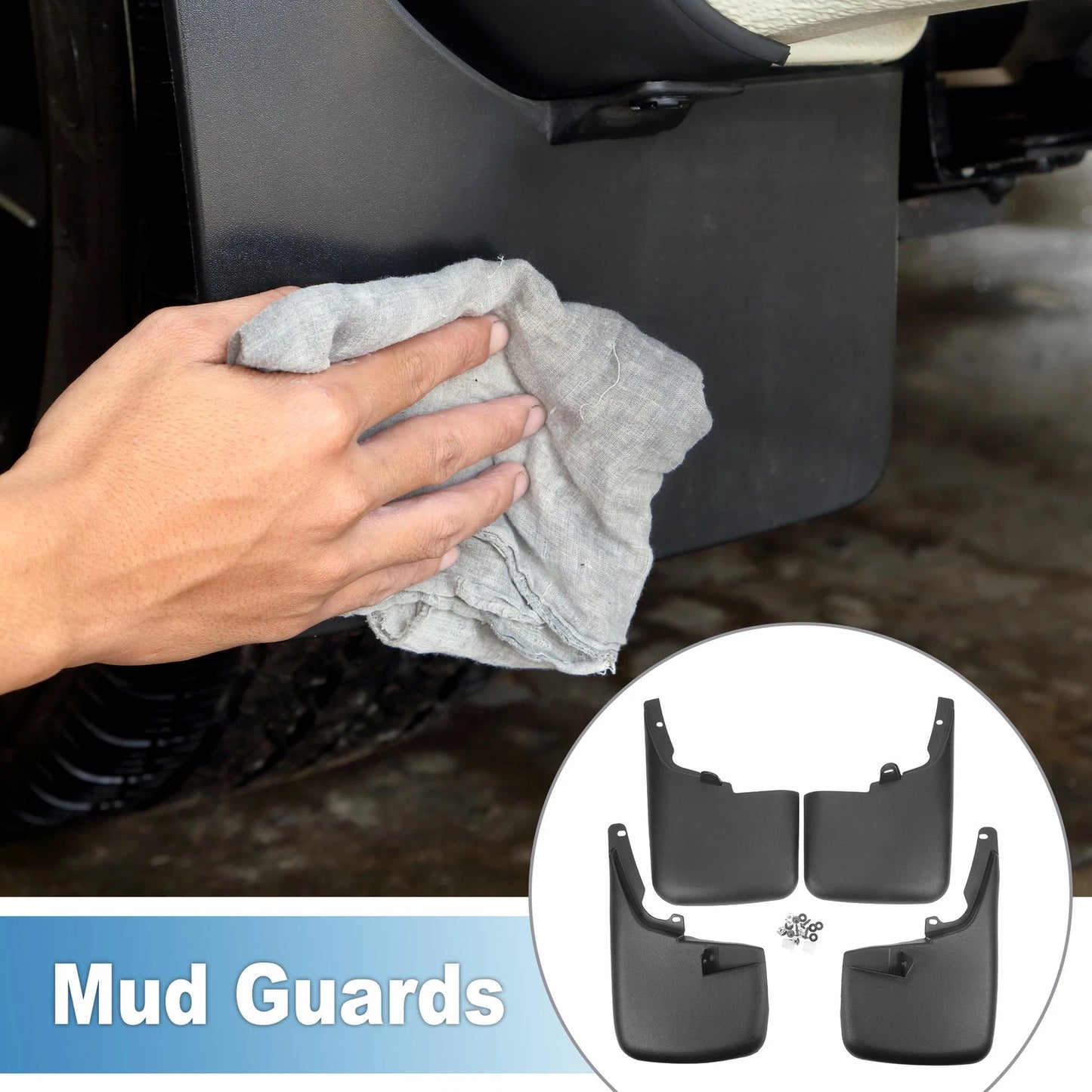 Mud Flap Splash Guard Set for Ford F-250 (2011–2016)
