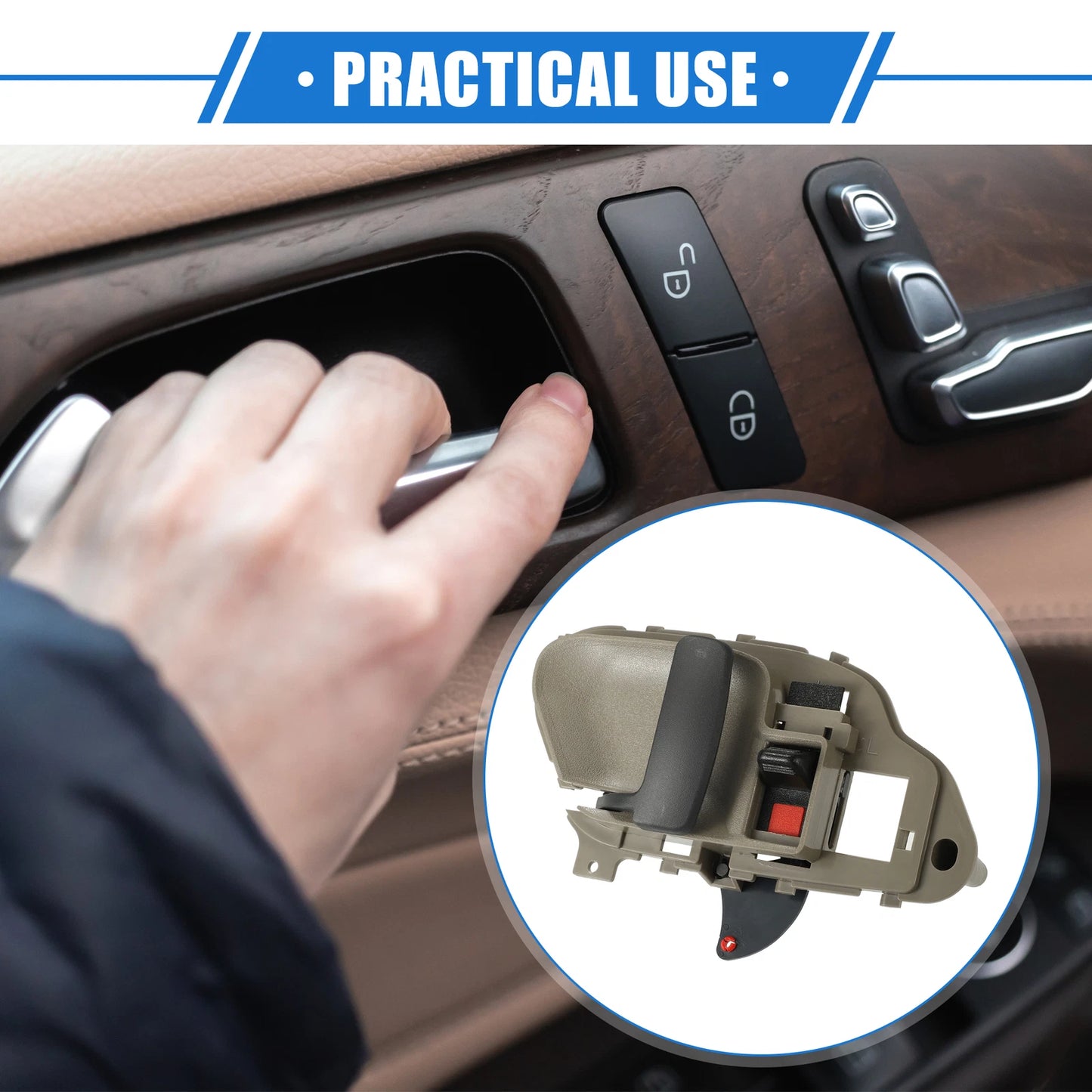 Left Door Handle for Chevy Suburban C1500 (1995–1999) GMC 15791713