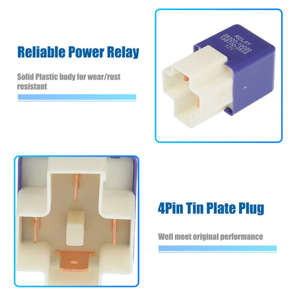 4 Pin Solenoid Relay No. 2830010020 DC 12V 40A for Toyota MR2 (1985–1989)