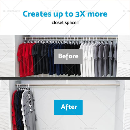 30PCS Closet Organizer Clothes Hanger Connector Hook Space Saving