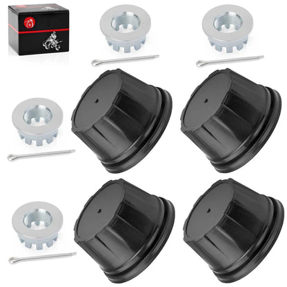 4x Wheel Center Cap w/ Nut for Honda Rancher 420 (2015–2024)