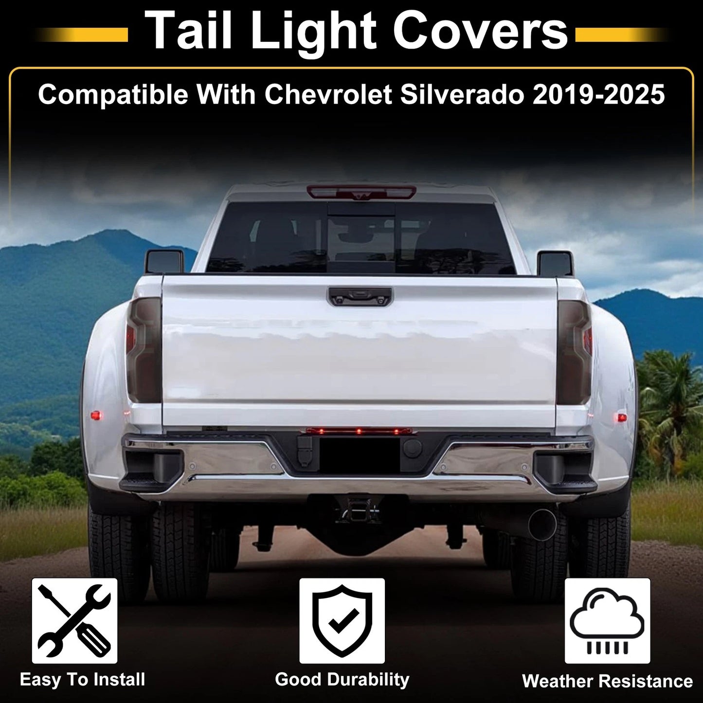 Tail Light Cover Trim for Chevrolet Silverado (2014–2023)