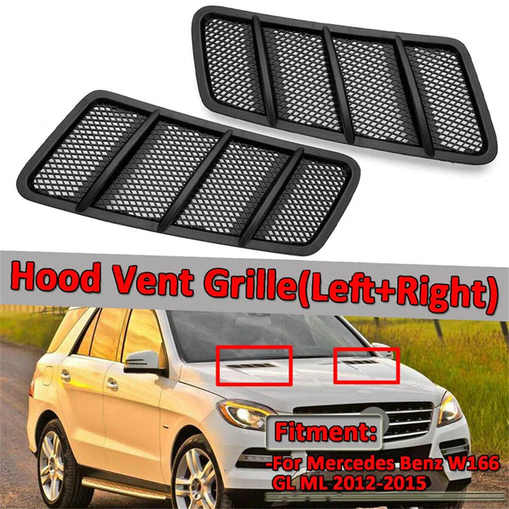 Bonnet Air Vent Grille Covers for Mercedes Benz ML GL Class (2012-2015)
