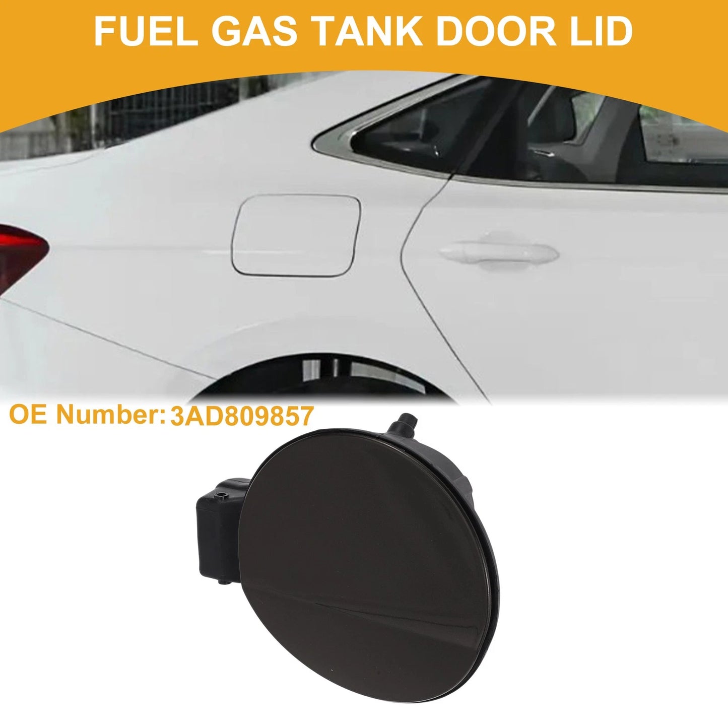 Fuel Tank Door Cap for Volkswagen Magotan (2011–2019) 3AD809857 Mocha Brown