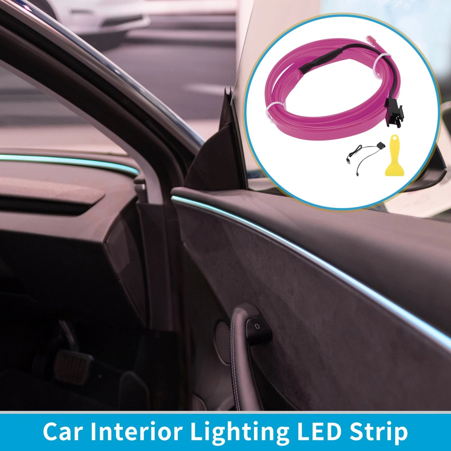 LED Strip Interior Lighting for Car (Universal)