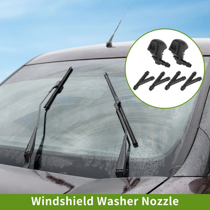 Windshield Washer Nozzle Set with Hose Connector for Honda (2011–2017)