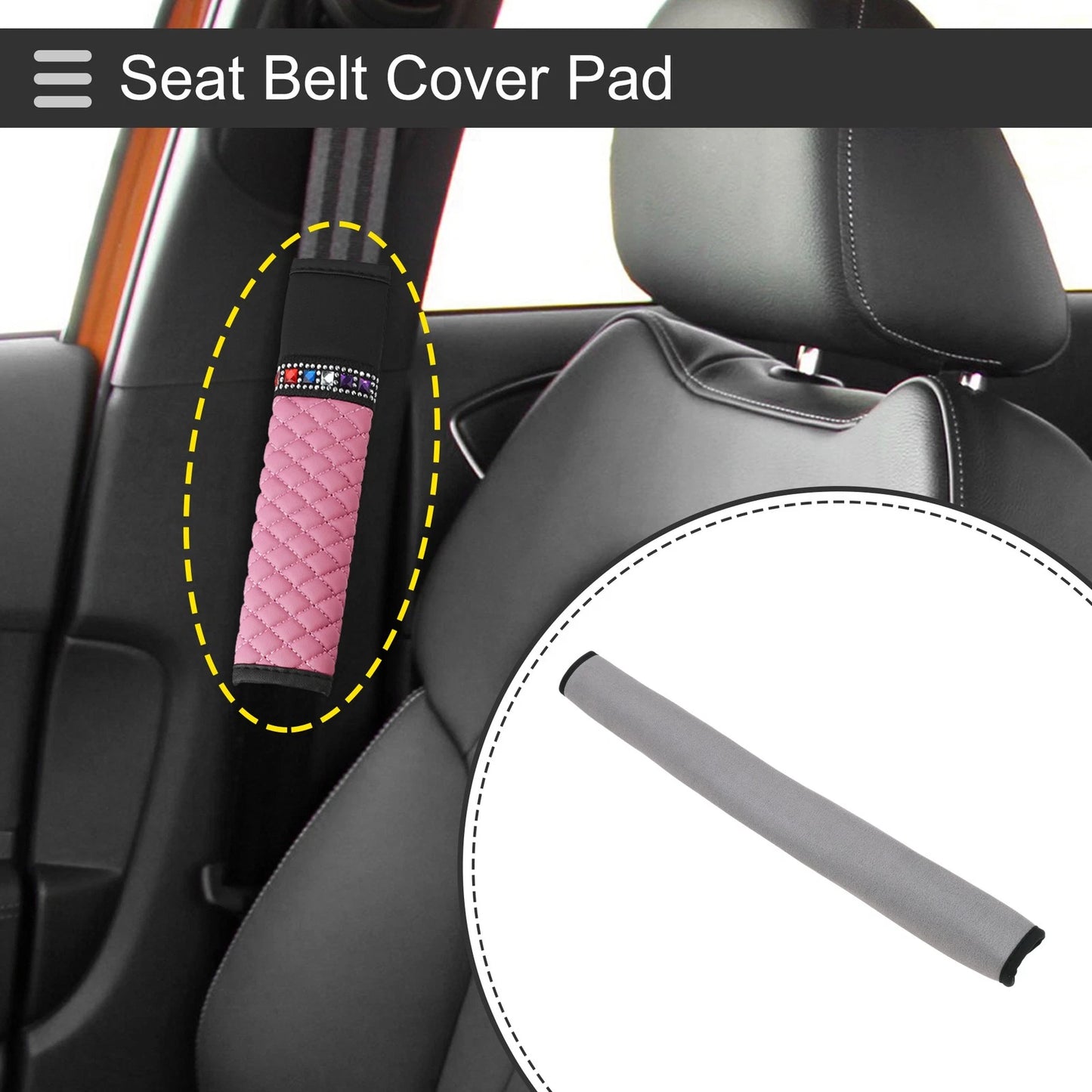 Seat Belt Cover Pad for Universal Fit (50cm)