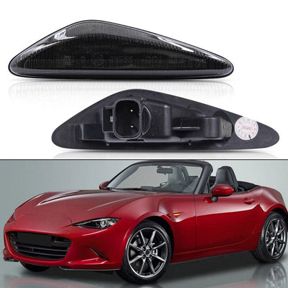 Smoke / 2x / Dynamic LED Side Indicator Light for Mazda MX-5 / Fiat 124 Spider