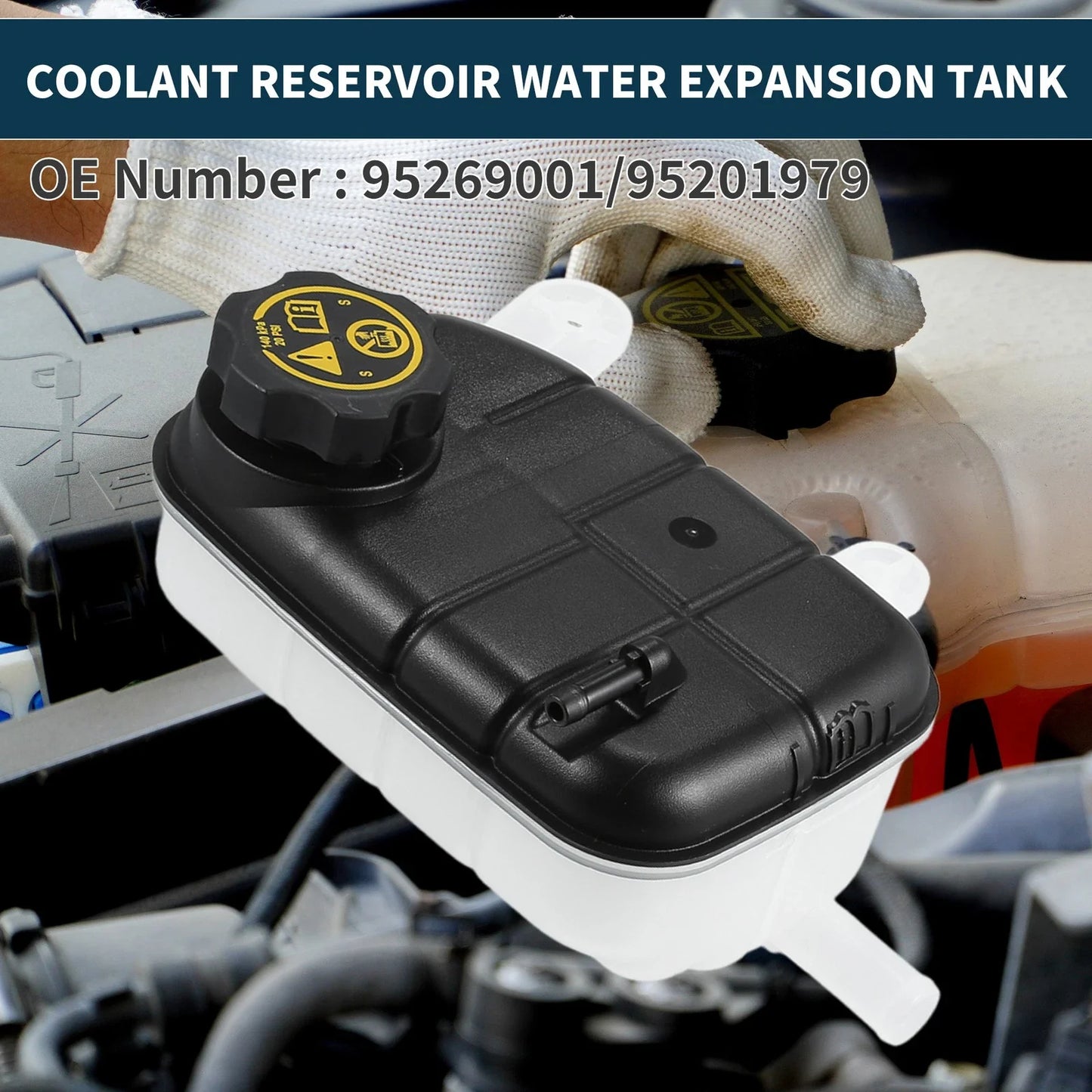 Coolant Expansion Overflow Tank with Cap for Buick Encore (2013-2021)