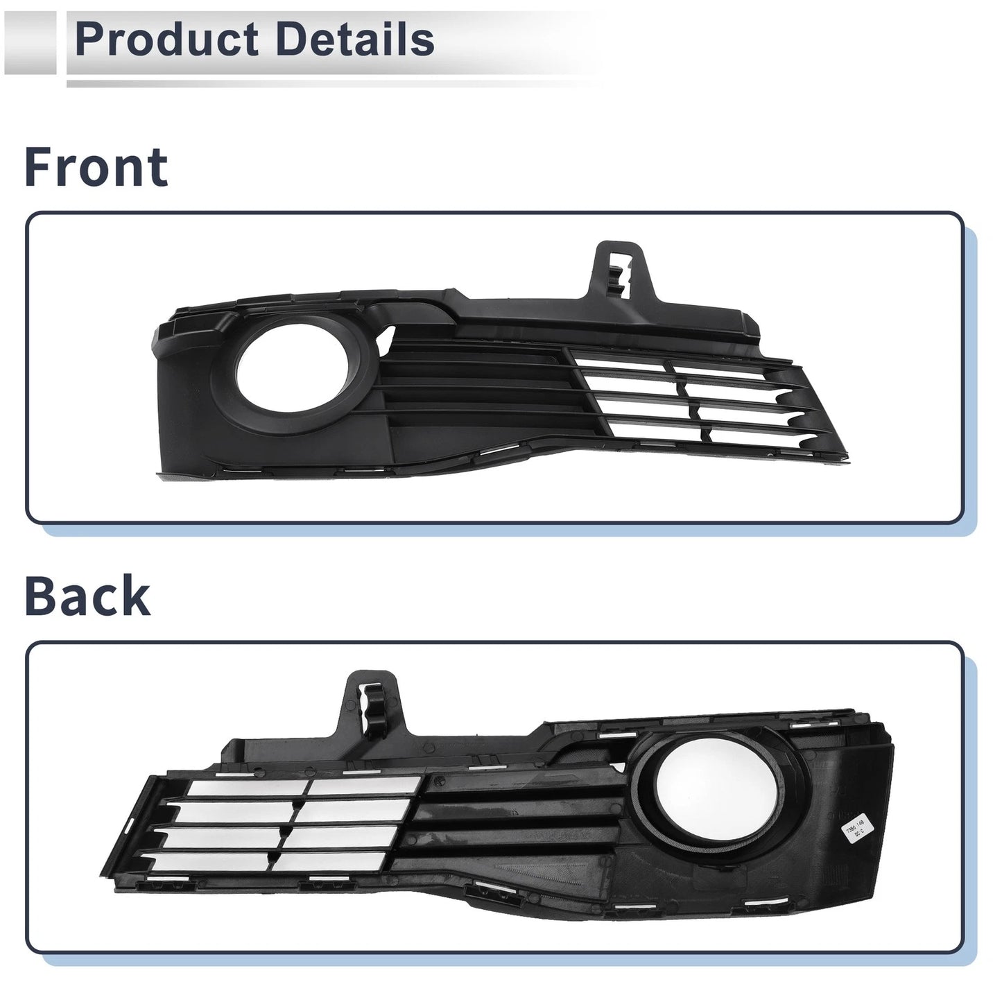1 Pc Front Right Fog Light Grill for BMW 3 Series (2015-2019)