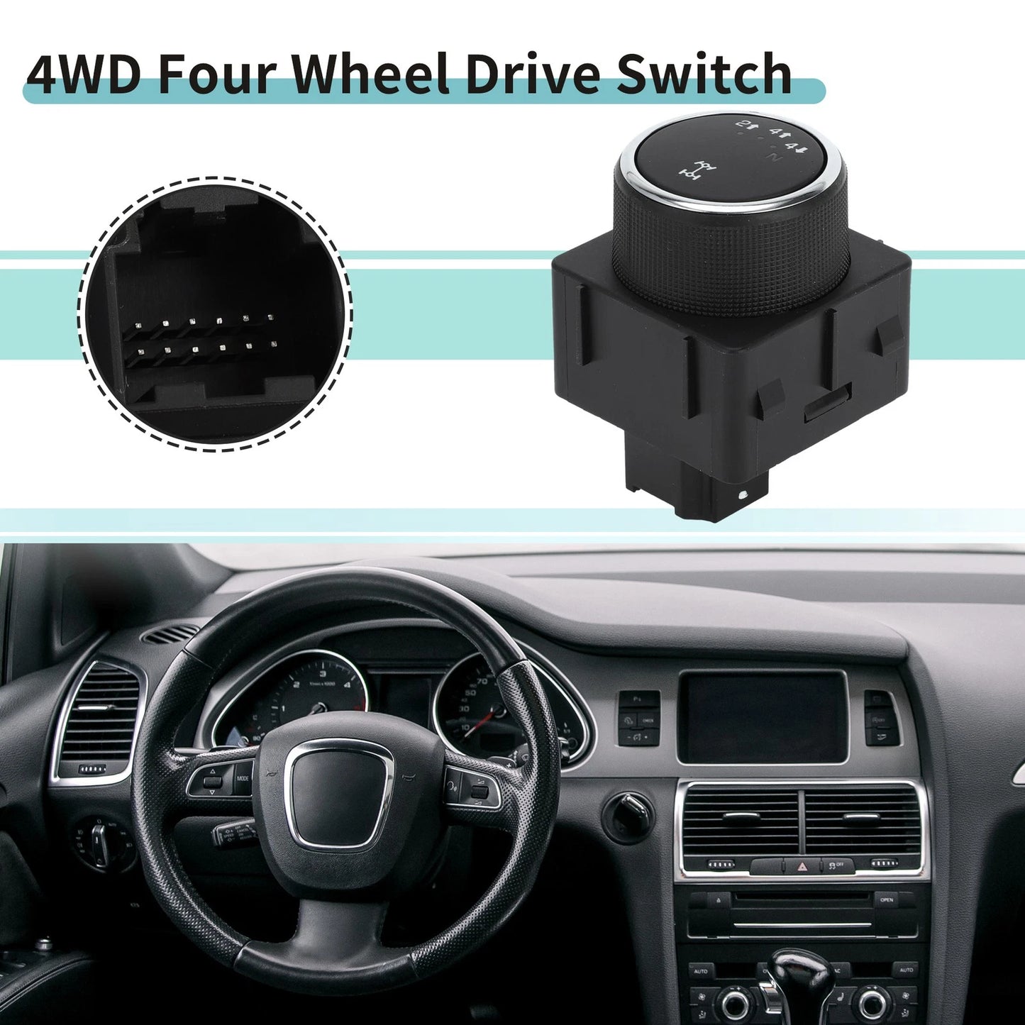 4WD Wheel Drive Switch for Chevrolet Silverado 1500 2500 HD, GMC Sierra 1500 (2007–2014)