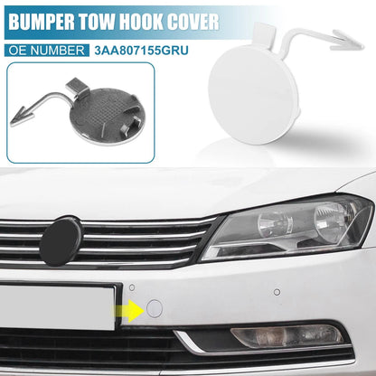 White Front Bumper Tow Hook Cover 3AA807155GRU for Volkswagen Passat (2010–2015)