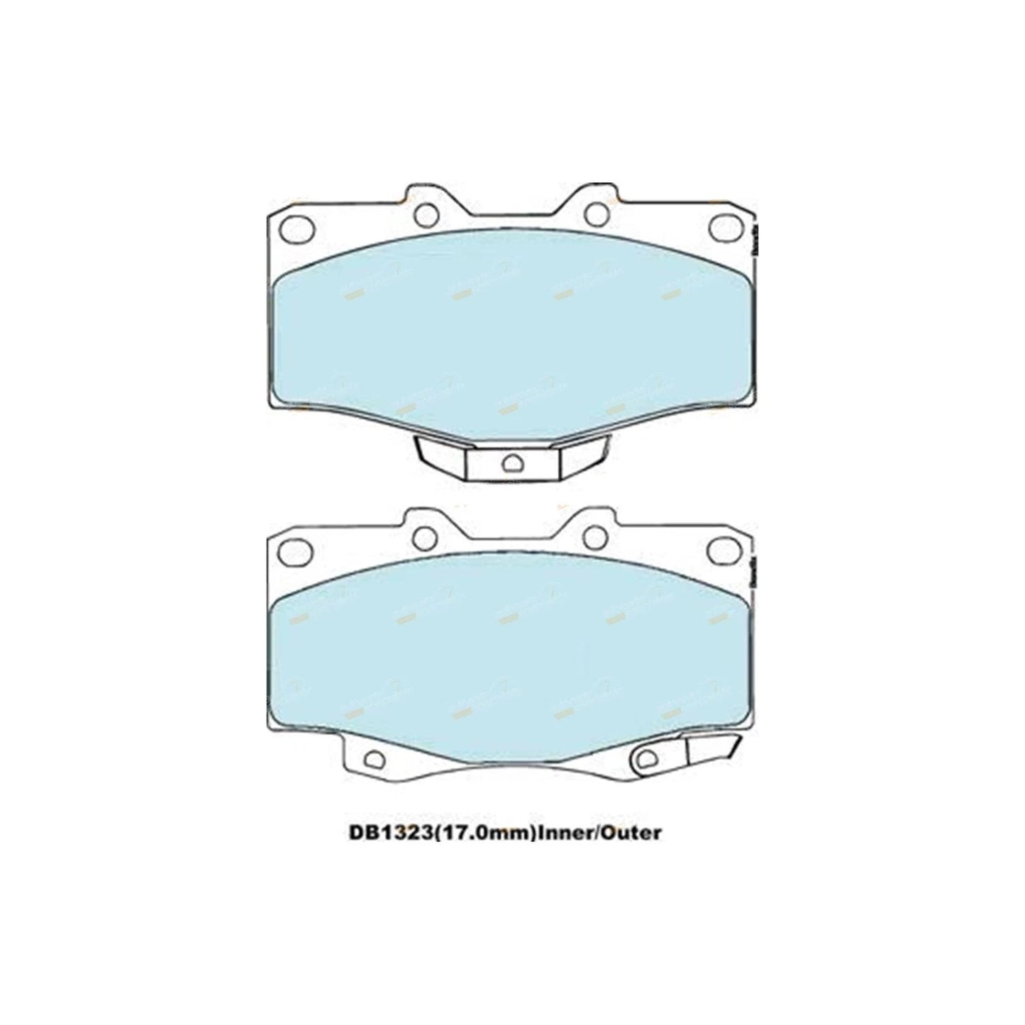 Front Slotted Disc Brake Rotors + Bendix Pads for Toyota Prado (1996–2002)