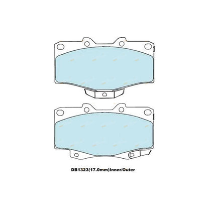 Front Slotted Disc Brake Rotors + Bendix Pads for Toyota Prado (1996–2002)