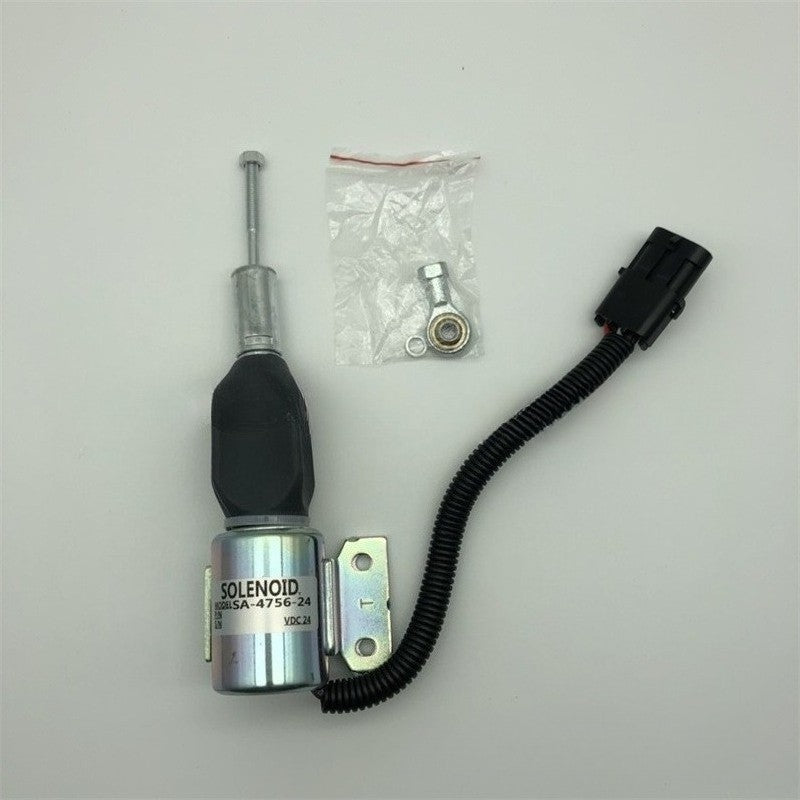 Fuel Shutoff Solenoid Valve for Volvo EC140 EC150 EC210 (24V)