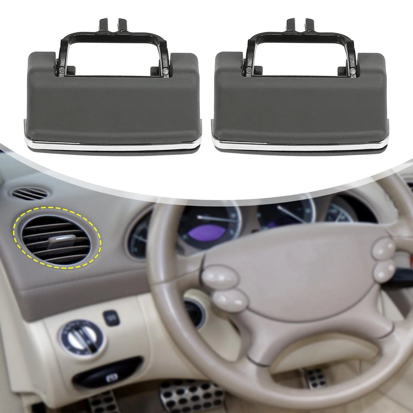 4Pcs A/C Vent Outlet Tab Clips for Mercedes Benz GL450 ML350 ML550 (2007–2012)